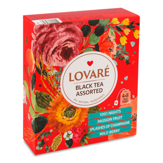 Чай чорний Lovare Assorted 4 види (32*2г)