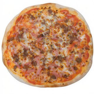 Pizza Pequeña De Carne Y Jamón (24 Cm.)