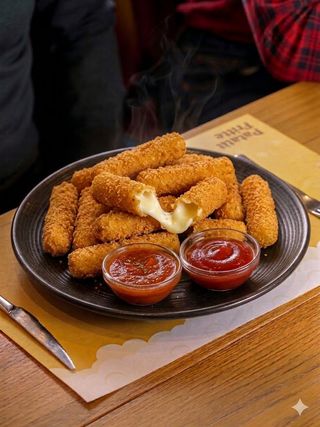 Bastoncini di mozzarella panati - 7 pz.