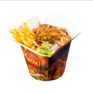 Doner box kebab