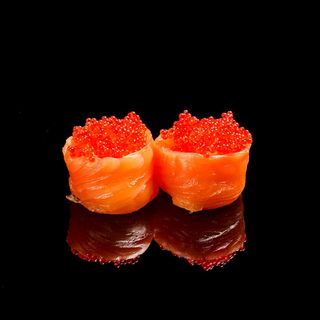 Gunkan salmone tobiko - 2 pezzi 