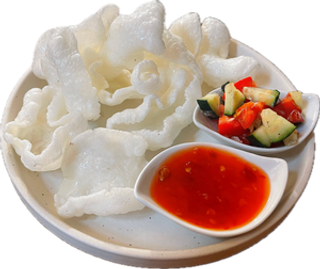 Prawn cracker salata