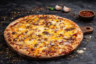 Pizza Texas Barbeque Chicken / Beef + sos gratis