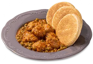 Polpette con piselli