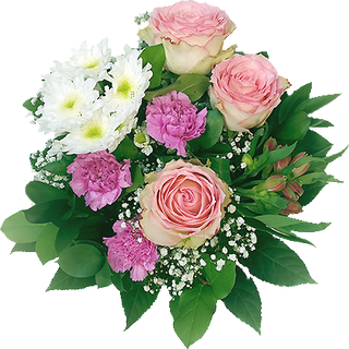 Bukiet w tonacji różowo-białej