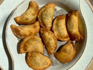 Вареники смажені з бринзою та шпинатом (260g)