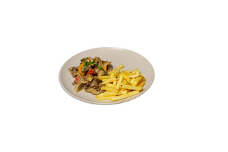 Телятина с грибами в сливочном соусе