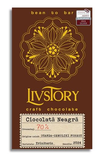 Ciocolata Neagra 70% bean to bar origine Tanzania - LIVSTORY