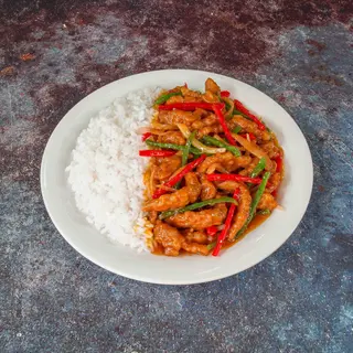 Arroz Con Ternera Y Salsa De Curry