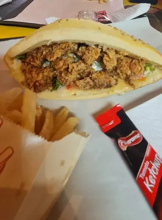 Sandwich Le panné Au Poulet Crispy