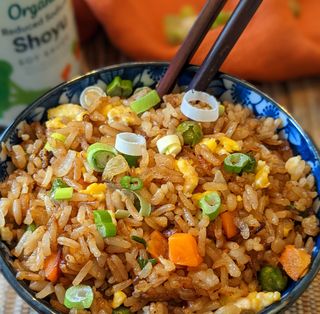 Arroz Frito Con Verduras Mixtas