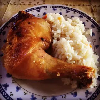 Pollo asado + arroz