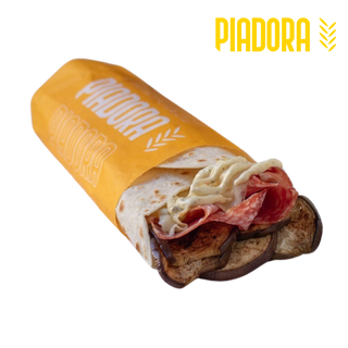 Salame, provola alla piastra, melanzane grigliate e salsa tartara