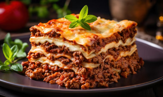 Lasagna a la bolognesa(contiene nuez moscada)