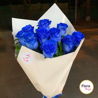 ლურჯი ვარდების თაგული / 10 ვარდი