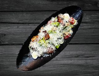 Салат Цезарь з креветкою