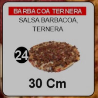 24.Pizza barbacoa Ternera 30cm
