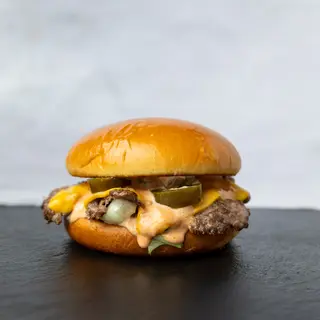 Jalapeno single burger