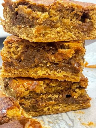 Blondies de dulce de leche 