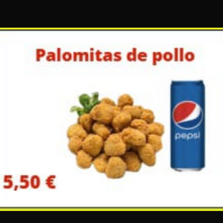 M 13: Menú palomitas de pollo 