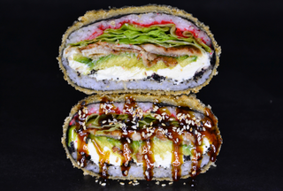 Суші-бургер з вугрем