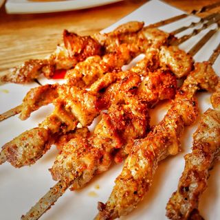 Pincho De Pancetas A La Barbacoa (1 Ud.) 烤五花肉 （炸串）