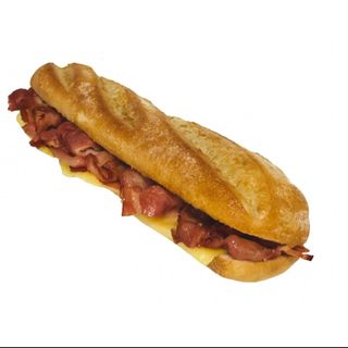 Bocadillo De Bacon Con Queso