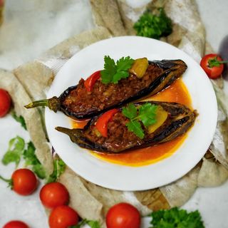 Eggplant with meat