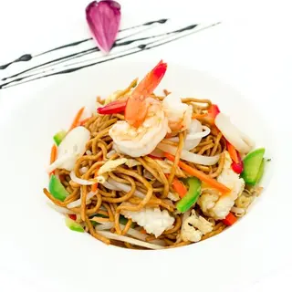 Nouilles crevettes calamar