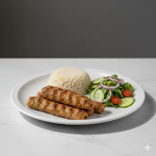 Menú Plato Kebab Con Arroz