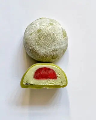 Mochi matcha-jagoda