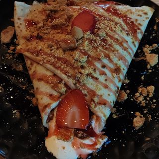 Clatita cheesecake cu capsuni