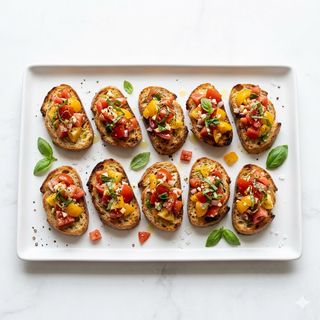 Crispy Bruschetta Bites