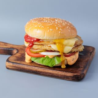 Chicken double burger