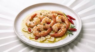 Gambas Al Ajillo Con Aceite De Oliva