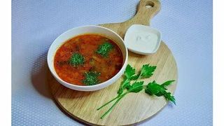 Рассольник Ленинградский с ветчиной 