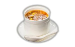 Zuppa gamberi asparaghi