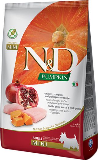 N&D Grain Free PUMPKIN CHICKEN & POMEGRANATE ADULT MINI 800г 
