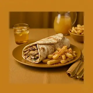 Chips Shawarma + Juice