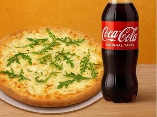 СЕТ КОМБО ПІЦА 4 СИРА+КОКА-КОЛА 0.5