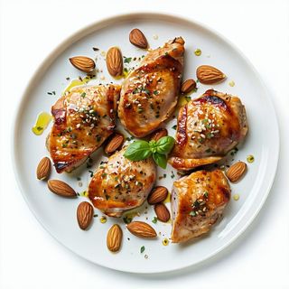 55. Pollo con mandorle