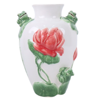 Precioso jarrón flor de loto 