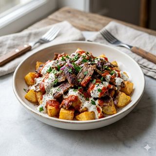 Patatas con carne (tapa)