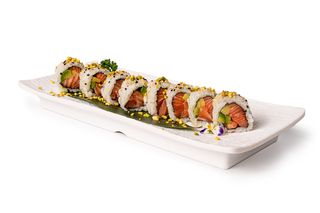 Uramaki pistacchio roll