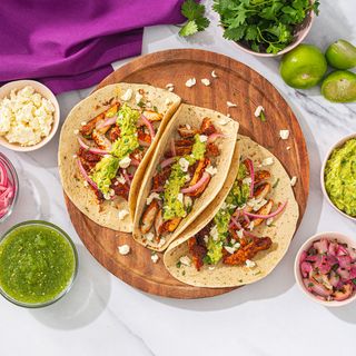 Taco de pollo gratinado