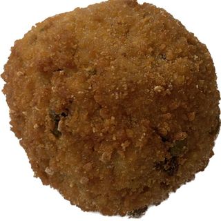Arancino di riso con carne e piselli