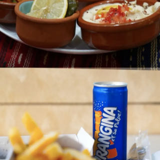  Menu Chawarma poulet + mezzes pour 1 personne   