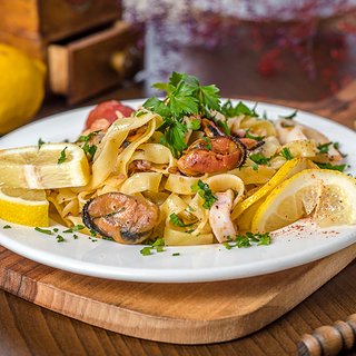 ტალიატელე ზღვის პროდუქტებით