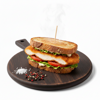 Sandwich cu snitel de pui