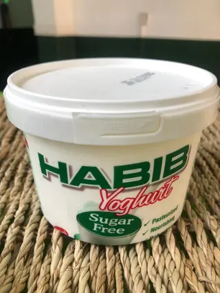 Unsweetened yoghurt